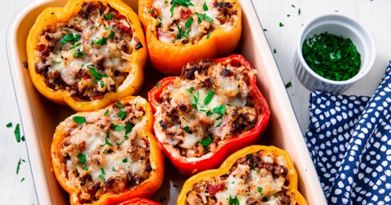 Ground Beef Stuffed Peppers