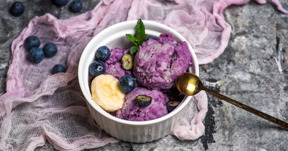 Blueberry Flavor Ice Cream