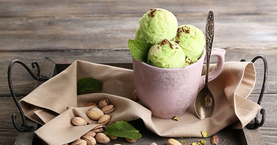 Pistachio Flavor Ice Cream