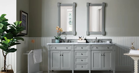 most popular bathroom vanity color